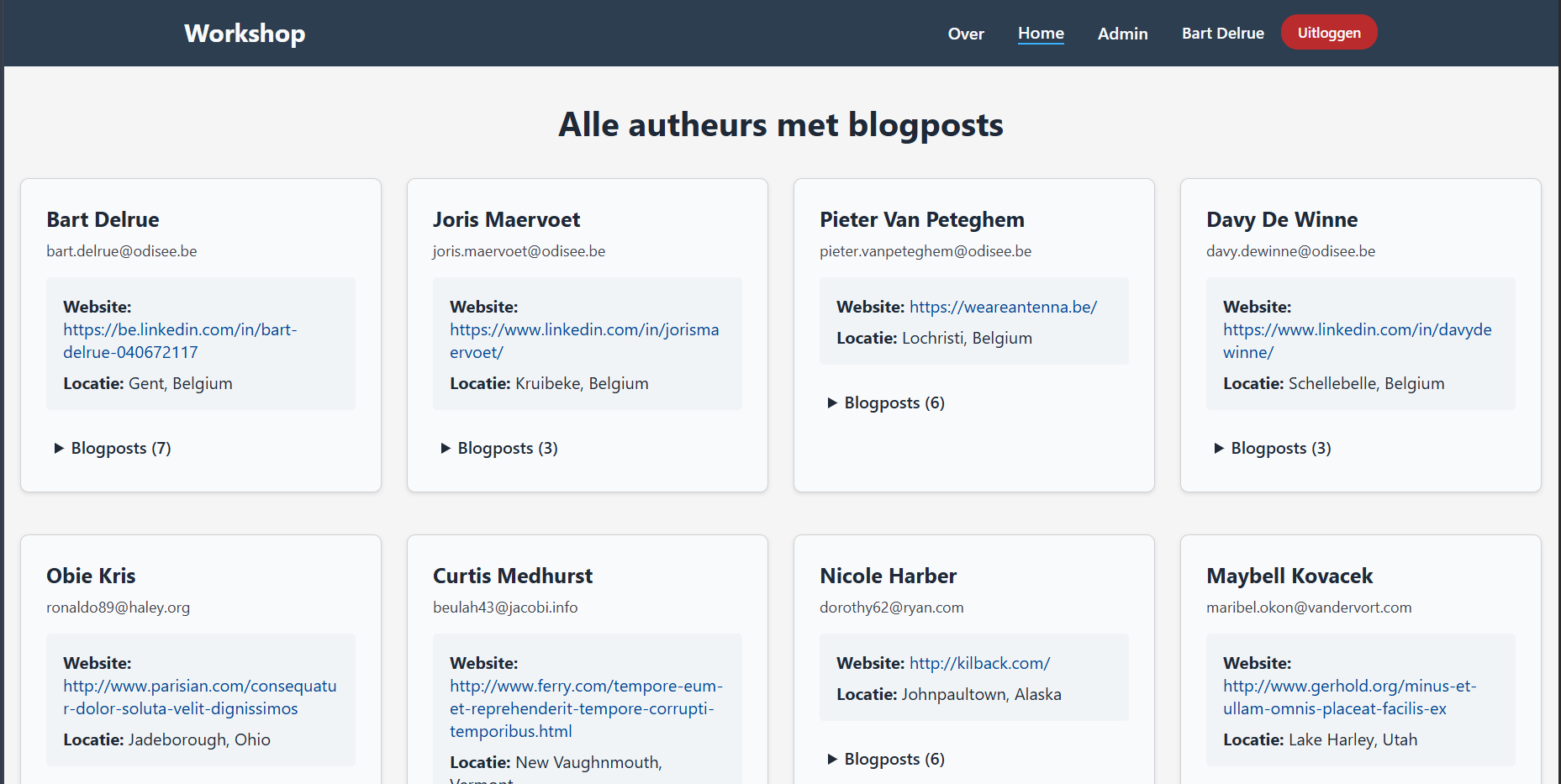 Picture workshop: Authenticatie